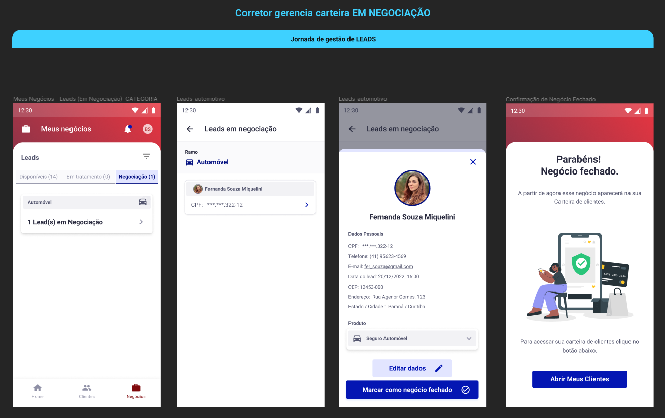 gestao de leads MVP · Lojacorr